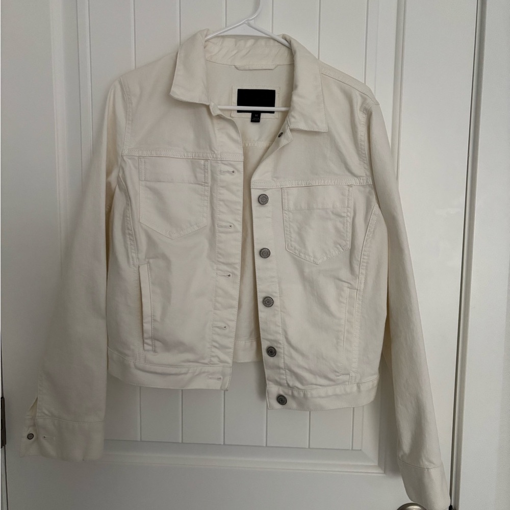 Banana Republic White Denim Jacket